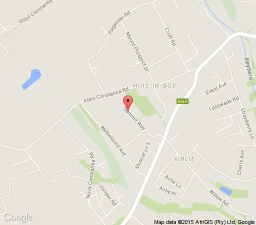 Map Summit Place Guesthouse in Constantia (CPT)  Southern Suburbs (CPT)  Kapstadt  Western Cape  Südafrika