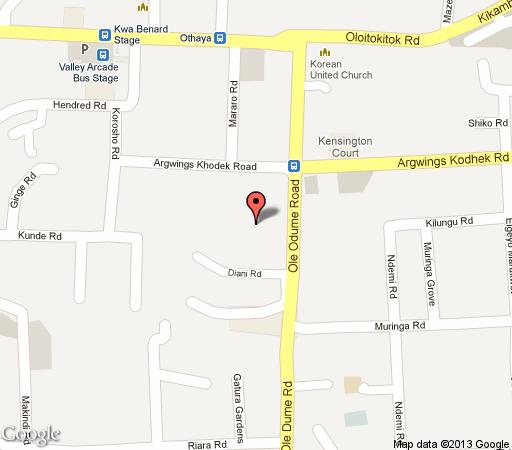 Map Diani Springs Apartments in Nairobi  Kenya