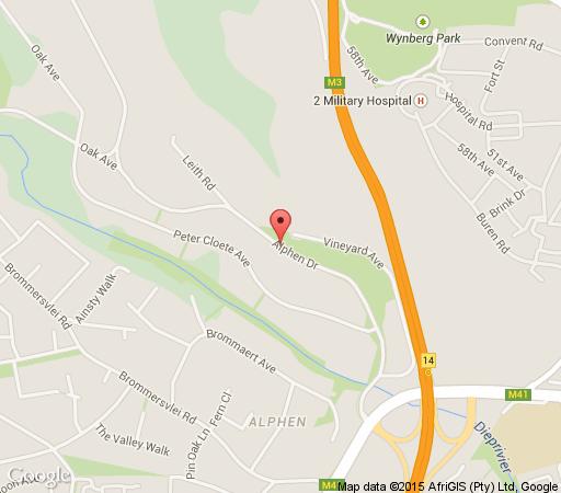 Map The Alphen Boutique Hotel in Constantia (CPT)  Southern Suburbs (CPT)  Kaapstad  Western Cape  Suid-Afrika