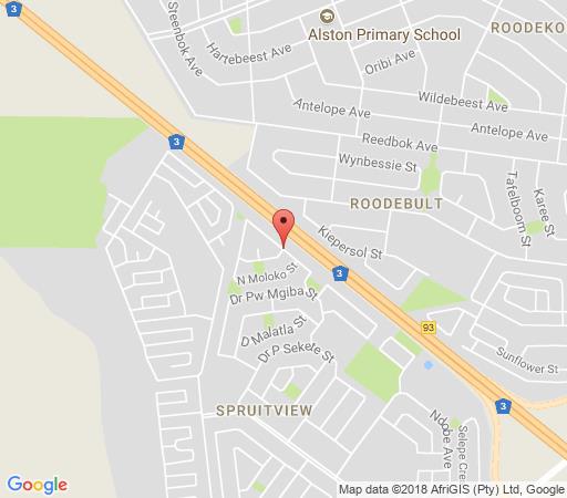 Map S\'Tiba Guesthouse in Germiston  Ekurhuleni (East Rand)  Gauteng  South Africa