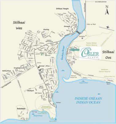 Map Osler Place in Stilbaai  Garden Route  Western Cape  Suid-Afrika