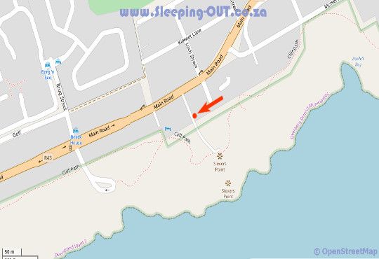 Map Abalone Guest Lodge in Hermanus  Overberg  Western Cape  Südafrika