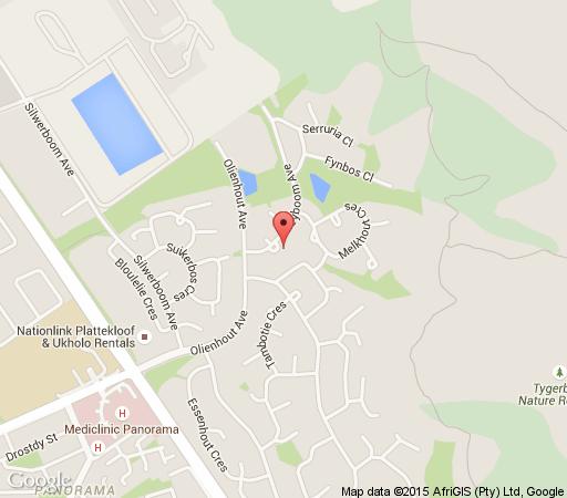 Map Annette Guesthouse in Plattekloof  Northern Suburbs (CPT)  Kaapstad  Western Cape  Suid-Afrika