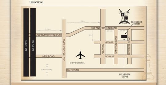 Map Belvedere Estate in Glen Austin AH  Midrand  Johannesburg  Gauteng  South Africa
