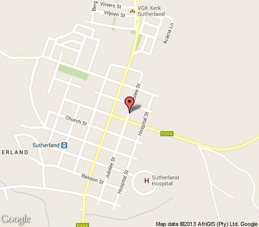 Map Andromeda in Sutherland  Hantam Karoo  Northern Cape  Zuid-Afrika