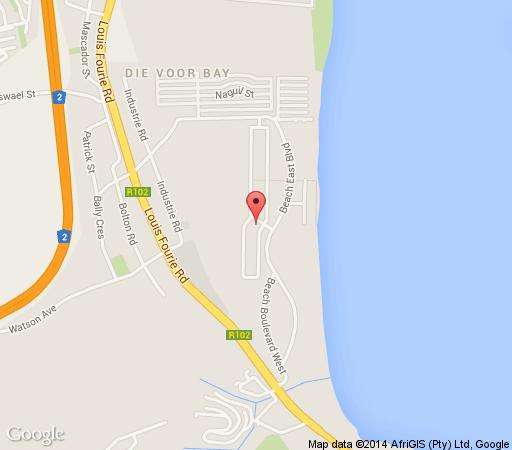 Map Diaz Beach Guest House in Mossel Bay  Garden Route  Western Cape  South Africa