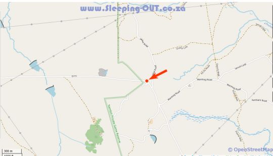 Map Lions Valley Lodge in Ladysmith  Battlefields  KwaZulu Natal  Afrique du Sud