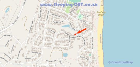 Map Rothersand 16 in Plettenberg Bay  Garden Route  Western Cape  Südafrika