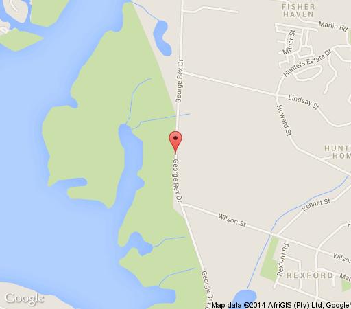 Map Woodbourne Resort in Knysna  Garden Route  Western Cape  South Africa