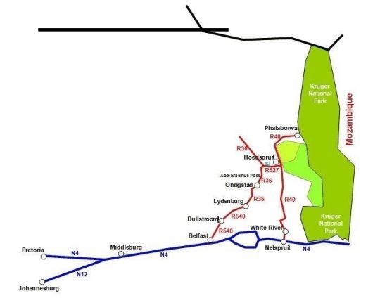 Map House 39 Blyde Wildlife Estate in Hoedspruit Valley of the Olifants Limpopo Zuid-Afrika