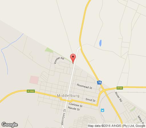 Map Aloes Guest House in Middelburg (EC)  Stormberg District  Eastern Cape  Afrique du Sud