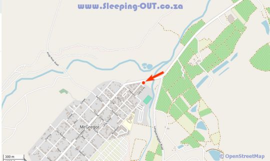 Map Lady Grey Walk Cottage in McGregor  Breede River Valley  Western Cape  South Africa