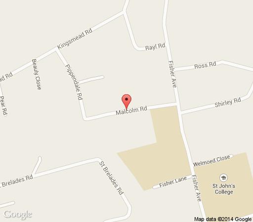 Map Malcolm Lodge in Harare  Zimbabwe