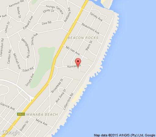 Map Angelfish Holiday Home in Uvongo  South Coast (KZN)  KwaZulu Natal  Südafrika