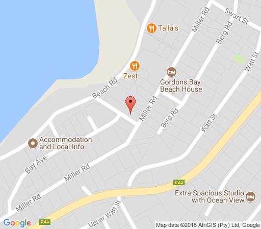 Map Die Braaihuis in Gordon's Bay  Helderberg  Western Cape  Afrique du Sud