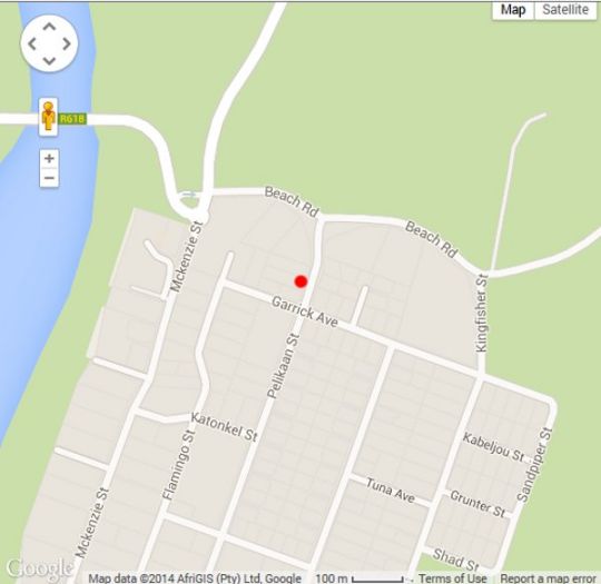 Map  Forest Lodge in St Lucia  Zululand  KwaZulu Natal  Suid-Afrika