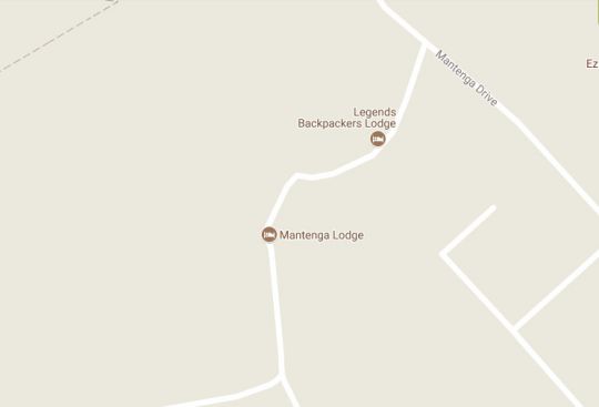Map Mantenga Lodge in Lobamba  Hhohho  Swaziland