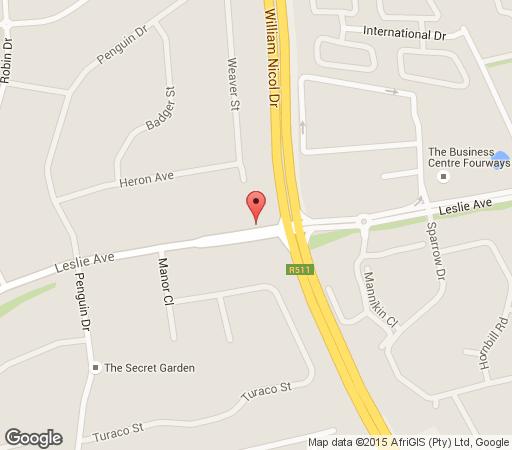 Map Eagles Nest Lodge & Convention Centre in Fourways  Sandton  Johannesburg  Gauteng  Suid-Afrika