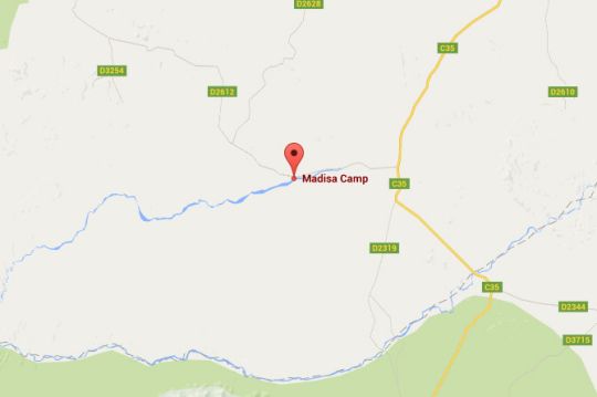 Map Madisa Camp in Damaraland  Namibia