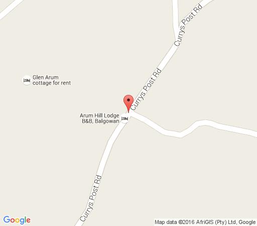 Map Arum Hill Lodge in Balgowan  Midlands  KwaZulu Natal  Afrique du Sud