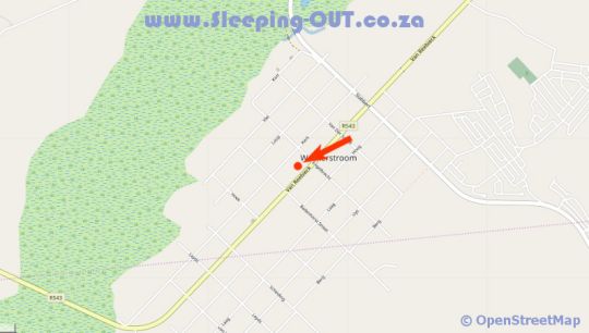 Map DeKotzenhof in Wakkerstroom  Wetlands  Mpumalanga  Südafrika