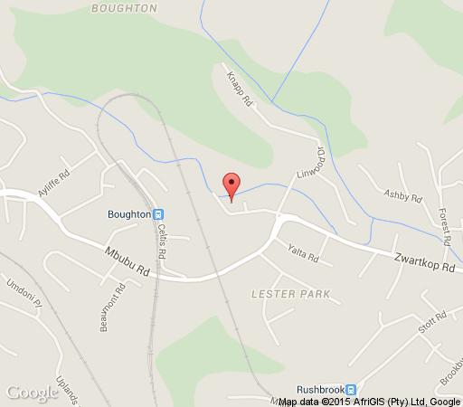 Map Brevisbrook B&B in Boughton  Pietermaritzburg  Midlands  KwaZulu Natal  Afrique du Sud