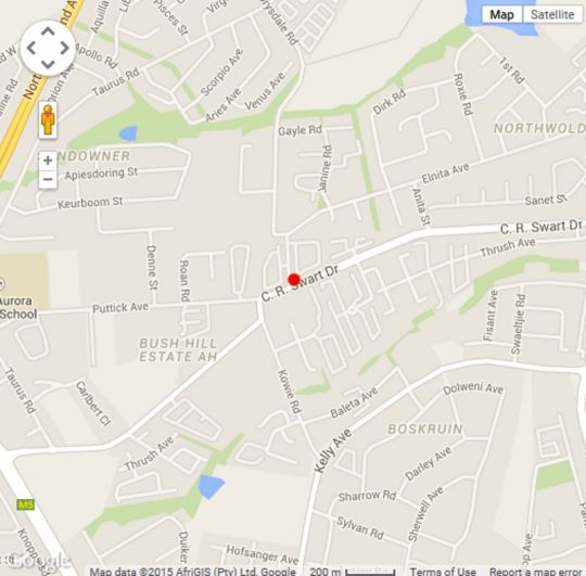 Map Mikasa Lodge in Boskruin  Randburg  Johannesburg  Gauteng  South Africa