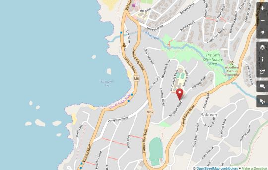 Map Camps Bay Apartment in Camps Bay  Atlantic Seaboard  Kapstadt  Western Cape  Südafrika