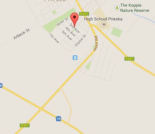 Map Coffee @ Home in Prieska  Diamond Fields  Northern Cape  Südafrika