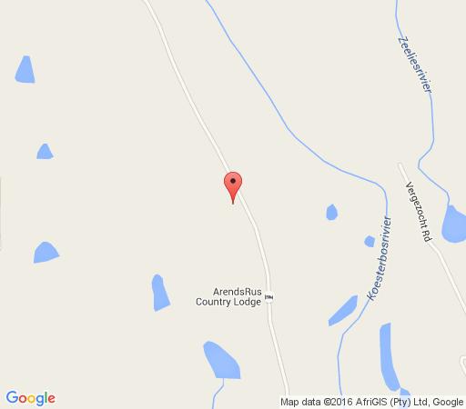Map ArendsRus Country Lodge in George  Garden Route  Western Cape  South Africa