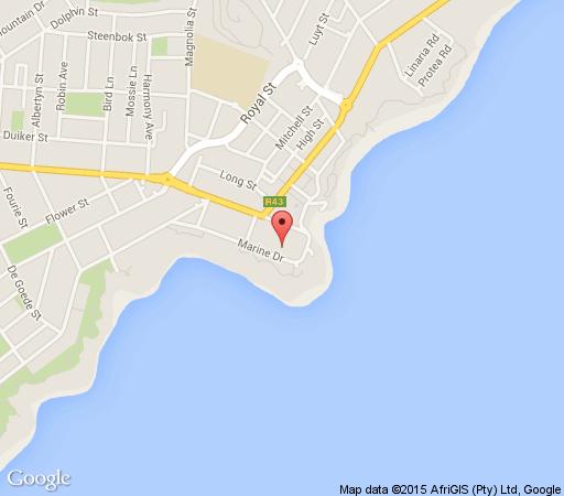 Map Le Paradis Penthouse in Hermanus  Overberg  Western Cape  Afrique du Sud