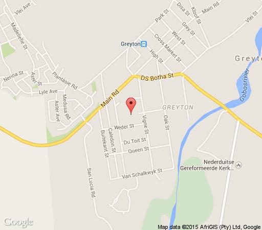 Map De Hoop Victorian House & De Hope Cottage in Greyton  Overberg  Western Cape  South Africa