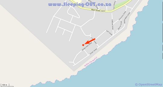 Map The Coelacanth Guesthouse in Kidds Beach  Cacadu (Sarah Baartman)  Eastern Cape  Südafrika