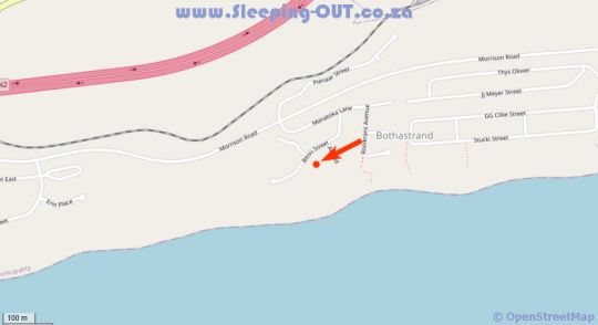 Map Beachfront house in Great Brak River  Garden Route  Western Cape  South Africa