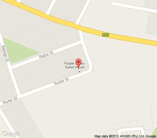 Map Purple Gecko Guest House in Lydenburg  Highlands  Mpumalanga  Südafrika