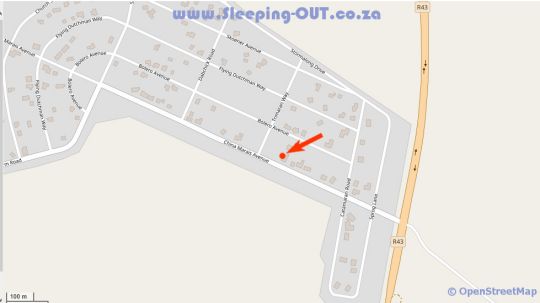 Map Fisherhaven Traveller\'s Lodge in Hermanus  Overberg  Western Cape  South Africa