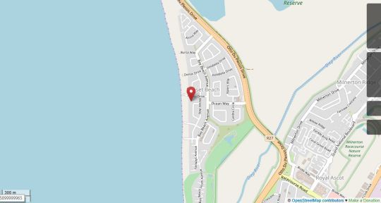 Map Atlantic Palms in Sunset Beach  Blaauwberg  Kaapstad  Western Cape  Suid-Afrika