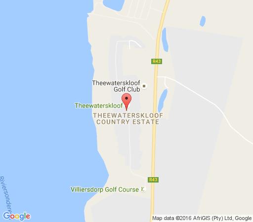Map Theewaterskloof Holiday House in Villiersdorp  Overberg  Western Cape  South Africa