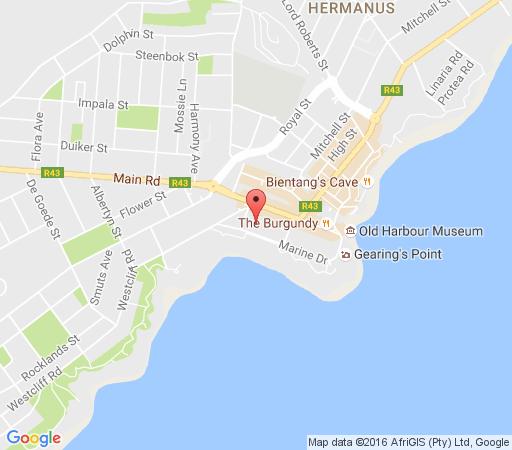 Map Windsor Self Catering Apartments in Hermanus  Overberg  Western Cape  South Africa