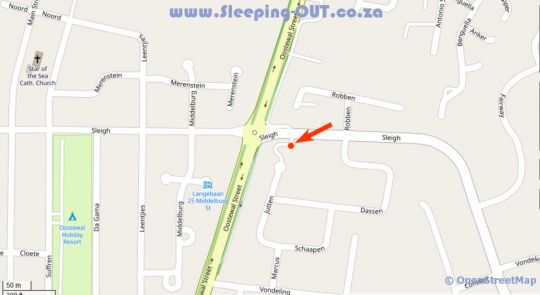 Map Albatross Guesthouse in Langebaan  West Coast (WC)  Western Cape  South Africa