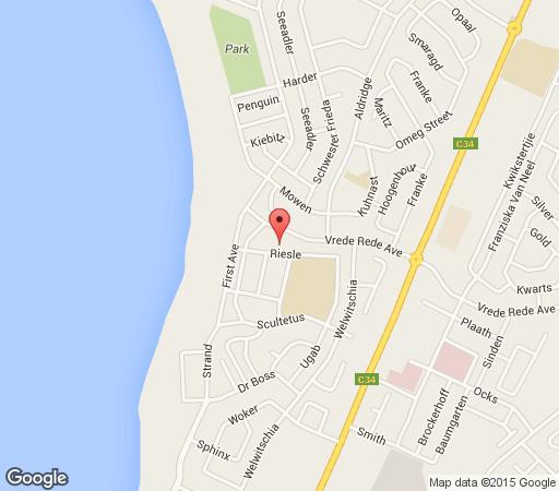 Map Maggie\'s Self Catering in Swakopmund  Erongo  Namibia