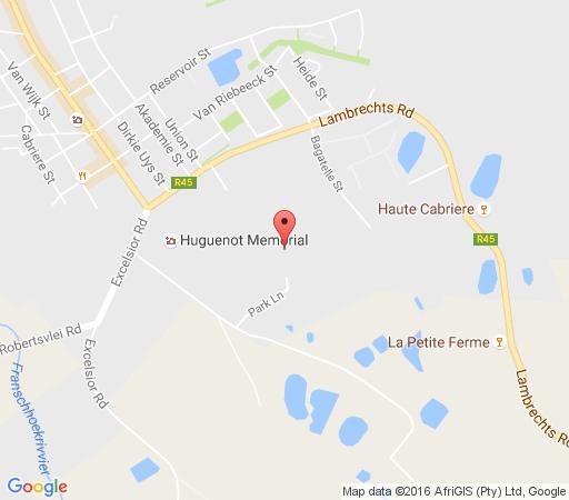 Map Lily Pond House at Le Lude in Franschhoek  Cape Winelands  Western Cape  South Africa