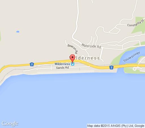 Map Wilderness Beach Hotel in Wilderness  Garden Route  Western Cape  South Africa