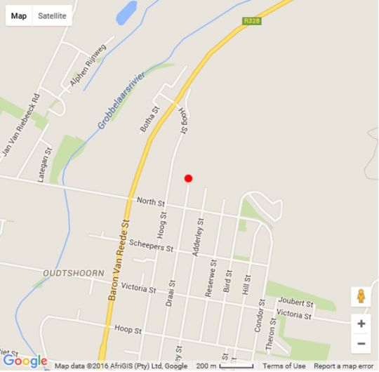 Map Mount Noah Lodge in Oudtshoorn  Klein Karoo  Western Cape  Zuid-Afrika