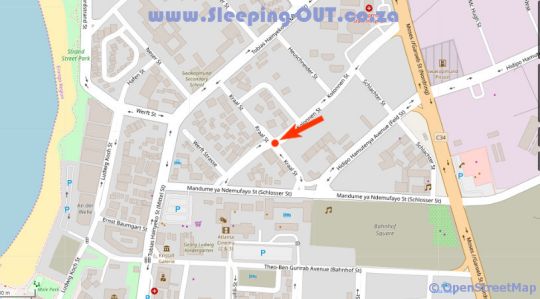 Map Be Still Accommodation in Swakopmund  Erongo  Namibia