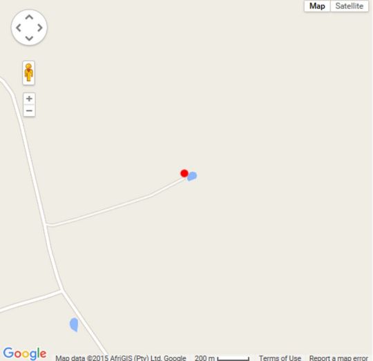 Map Springwater Cottages in Ficksburg  Thabo Mofutsanyana  Free State  Zuid-Afrika