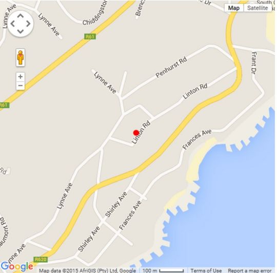 Map Summer Dreams in Ramsgate  South Coast (KZN)  KwaZulu Natal  Suid-Afrika