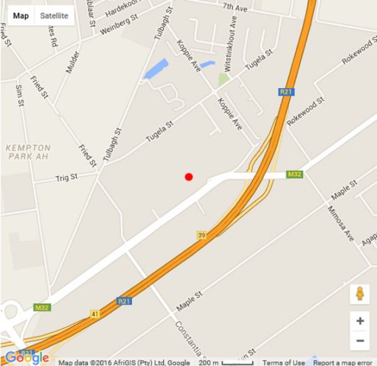 Map OR Tambo Guest House in Kempton Park  Ekurhuleni (East Rand)  Gauteng  South Africa