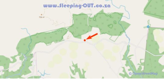 Map Wayside Inn in Hoekwil  Garden Route  Western Cape  Südafrika