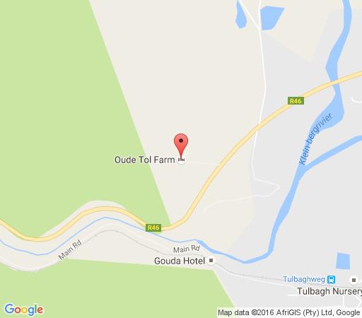 Map By Oude Tol Farm in Tulbagh  Cape Winelands  Western Cape  Suid-Afrika